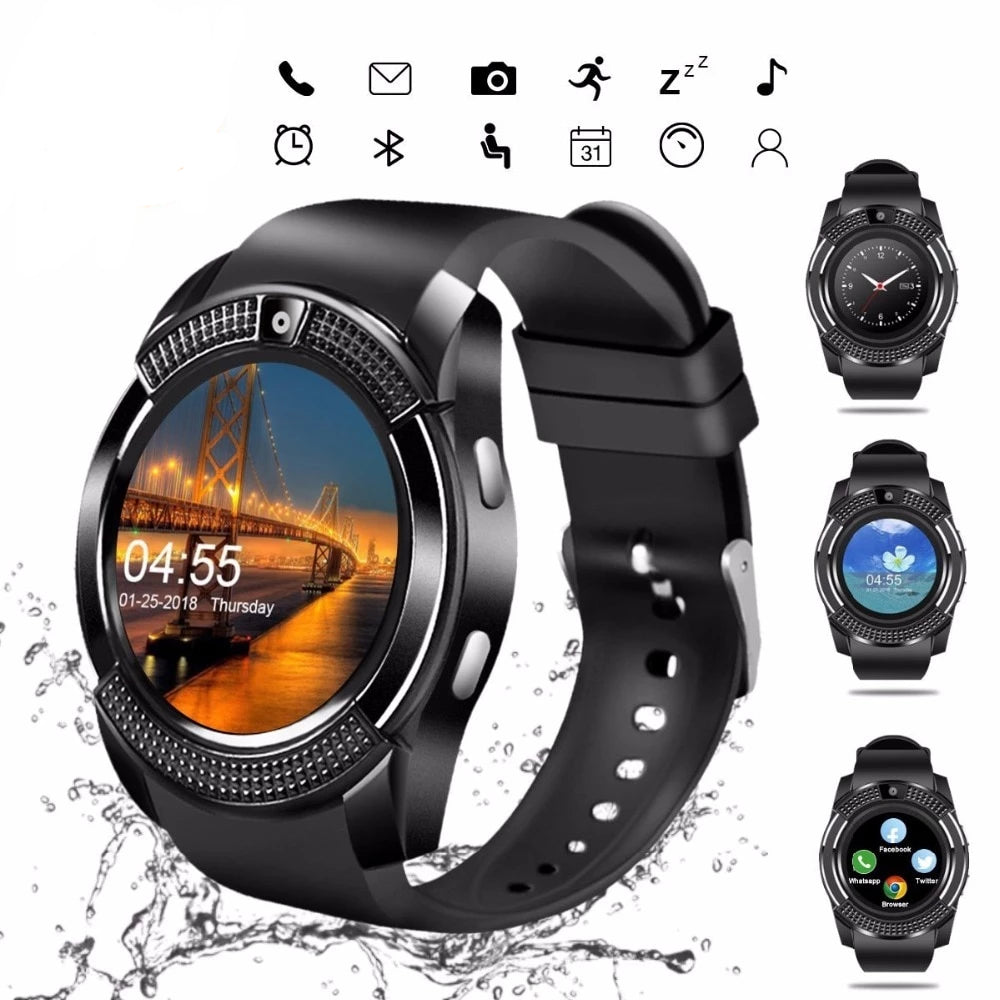 V8 SmartWatch Com Câmera + Brinde 1 bateria